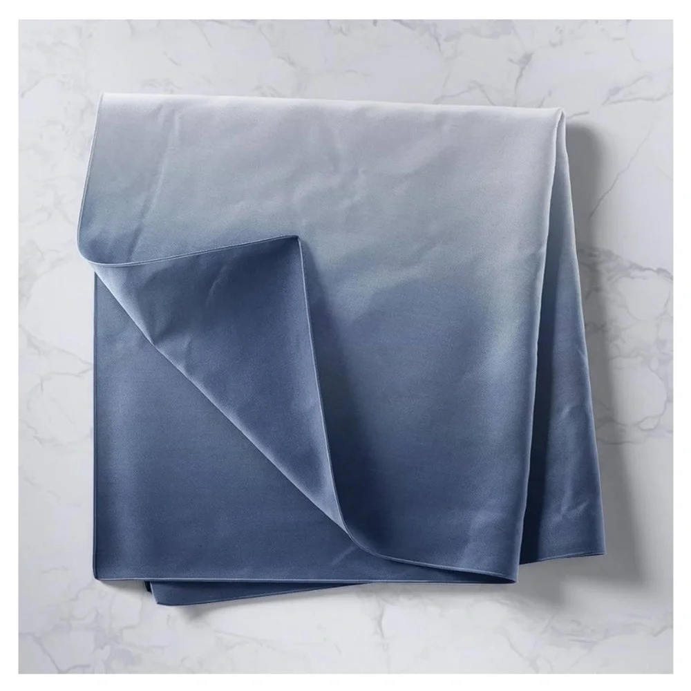 Ombre Navy Blue and White Wall Hanging,51 x 69,Boys Girls Gradient Style Tapestr